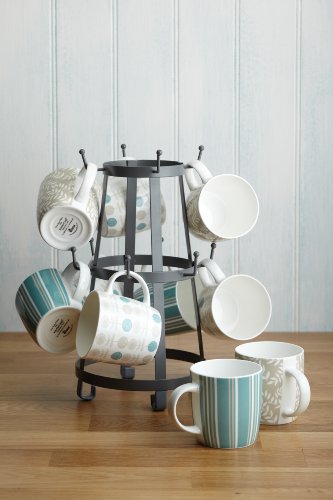 Rangement vintage tasses et verres en fer